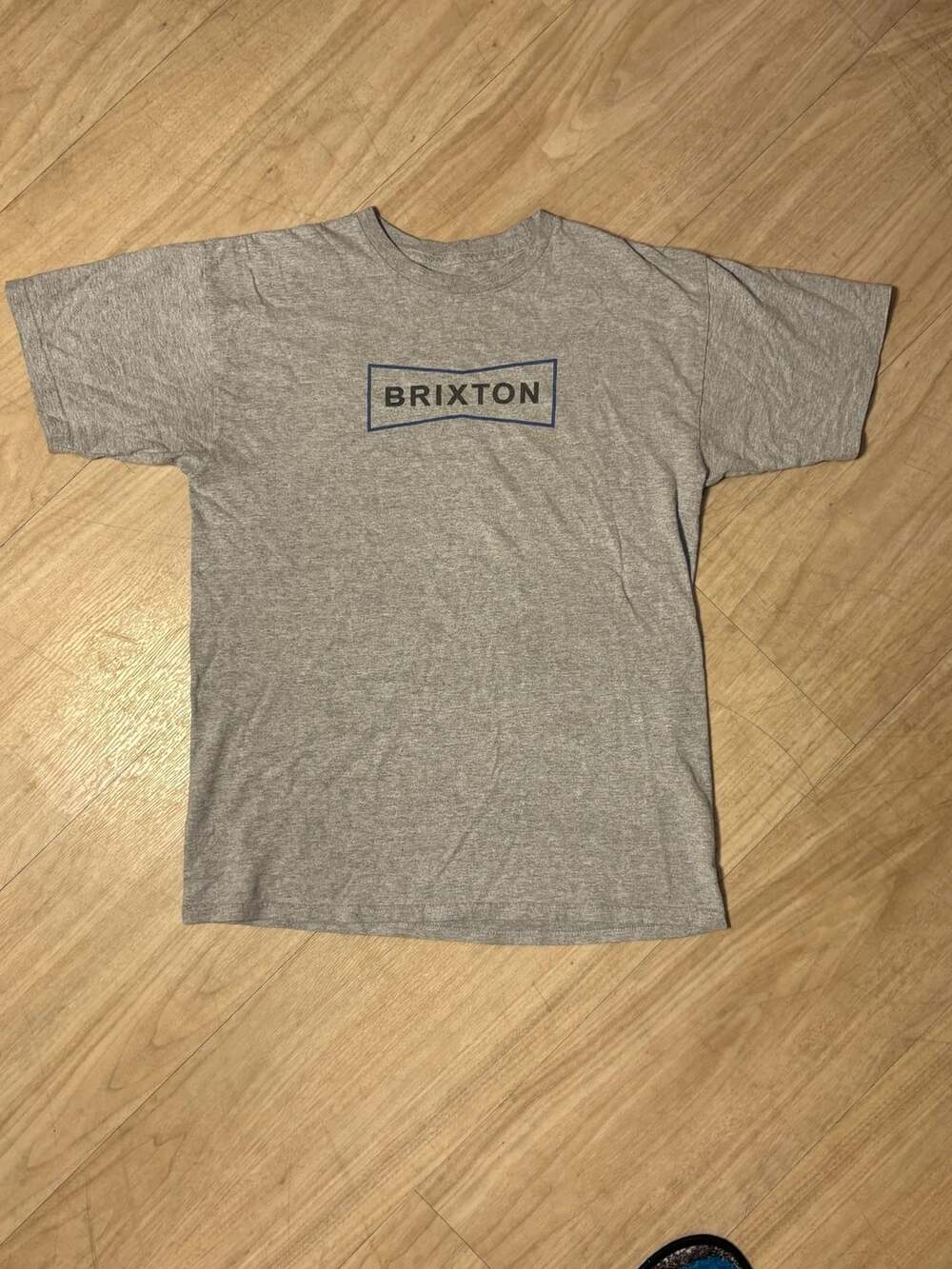 Brixton Alpha Block T-Shirt Size M Gray